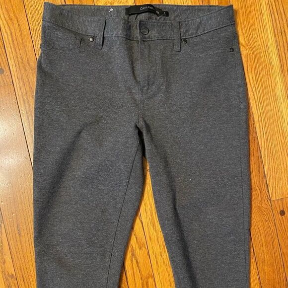 Calvin klein‎ Jeans Gray Heather Knit Skinny Pants - Picture 3 of 6